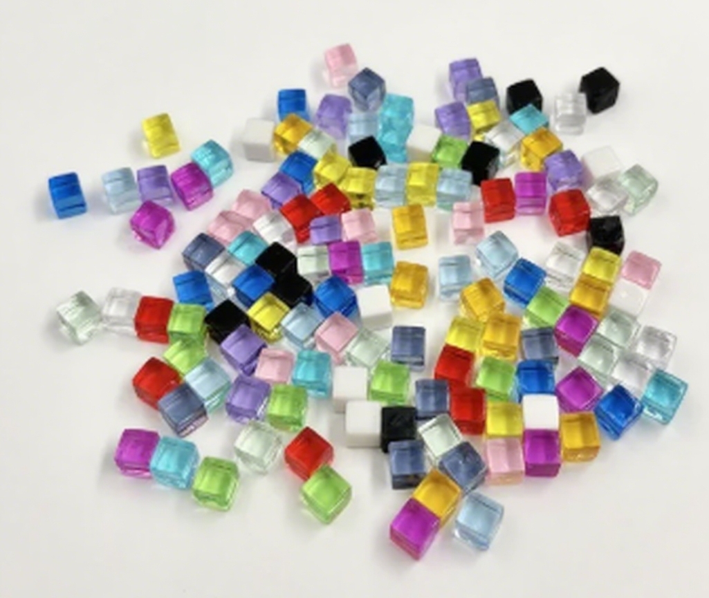 Board Game Catan - 100 pçs cubo colorido cristal claro