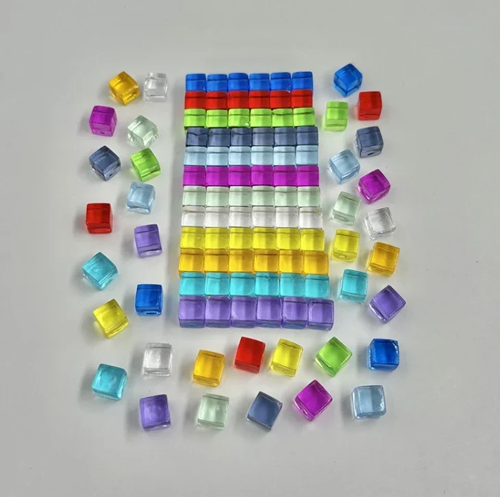 100 pçs cubo colorido cristal  - Board Game Catan avaliação e preço